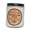 Candle jar labeled 'Whistler Pine' from Canada Collection on a white background