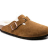 Birkenstock shoes Birkenstock Boston Shearling Suede Leather - Mink