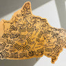 Cribbage Board – Canada Map, 3-Player Wooden | Creations by Alfie