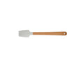 Spatula with wooden handle on a white background