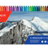 Caran d'Ache Neocolor II watersoluble crayon set with mountain design on packaging