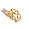 Irina Gold Non-Tarnish Adjustable Chain Ring