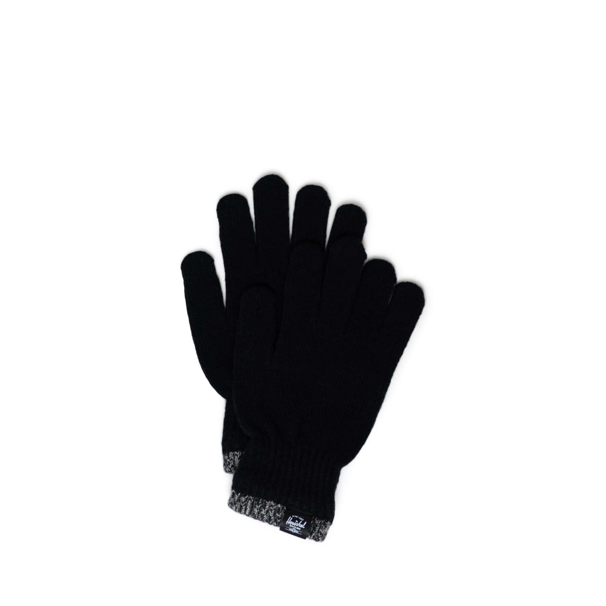 Herschel Hats Black Herschel, Classic Stripe Gloves