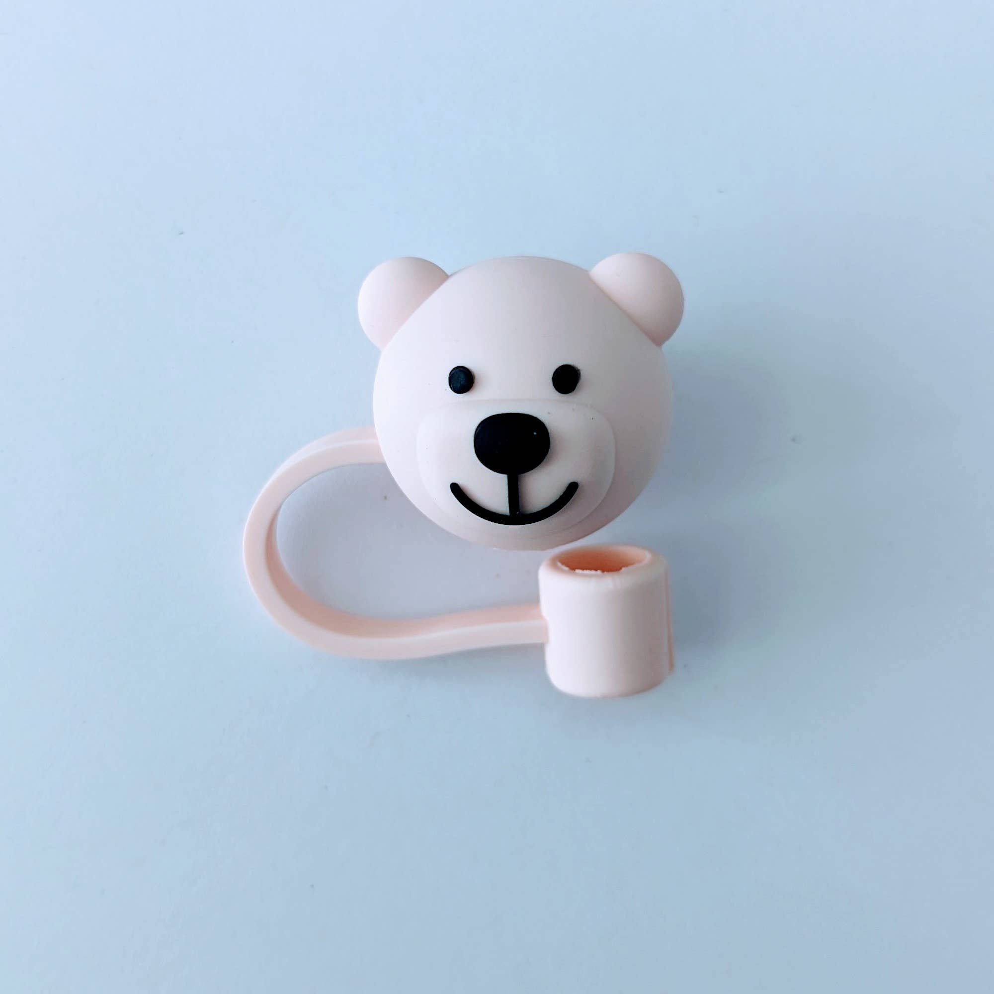 iconic mi Silicone Straw Covers - Cute Animals | Bear