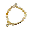 Citrine Gold Banded Bracelet by Six N Stone