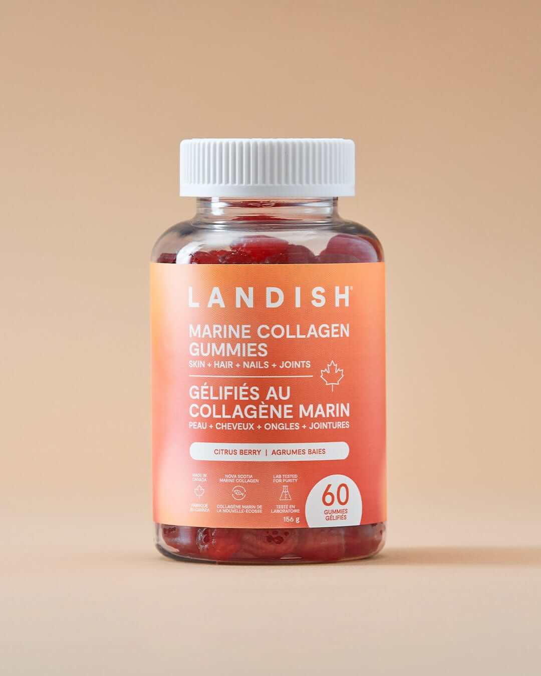 Landish Teas Landish, Marine Collagen Beauty Blend Collagen Gummies