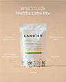 Landish Teas Landish, Matcha Latte Mix, made in Canada