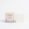 Cocoon Apothecary Lavandin bath cube on a white background