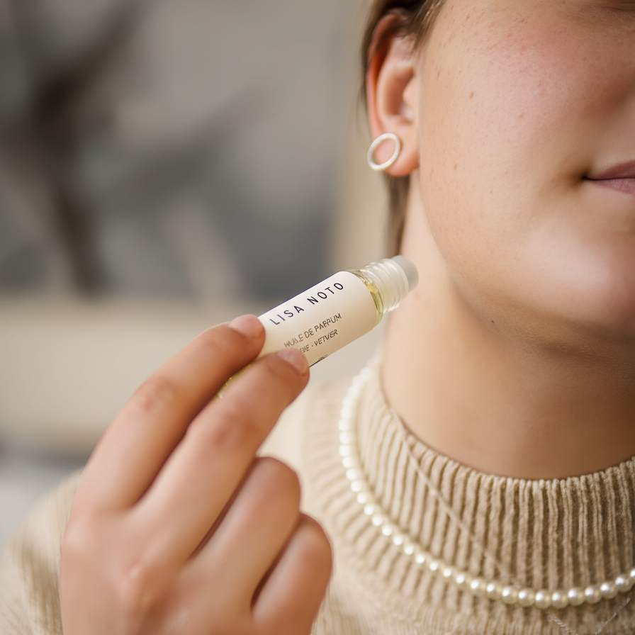 Rose-Vetiver Perfume Oil – Majestic Secret Garden roll on.