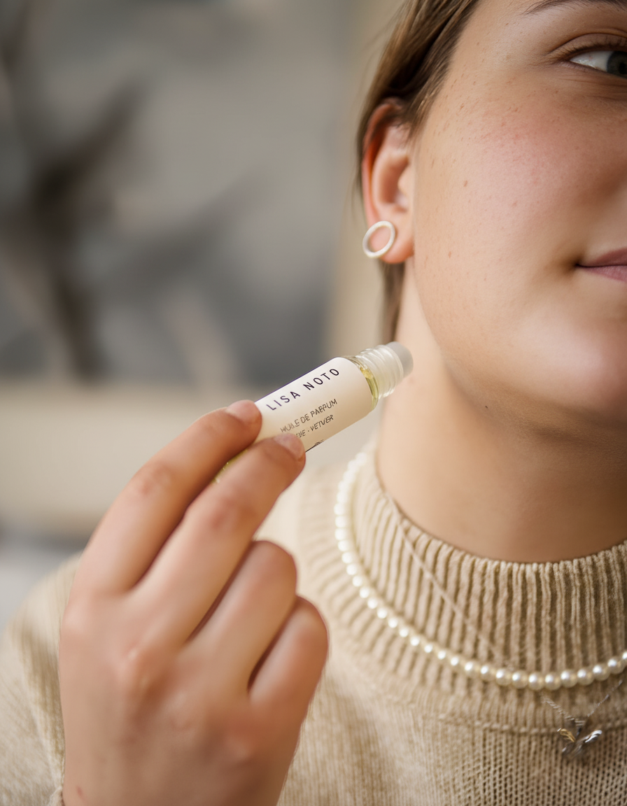 Rose-Vetiver Perfume Oil – Majestic Secret Garden roll on.