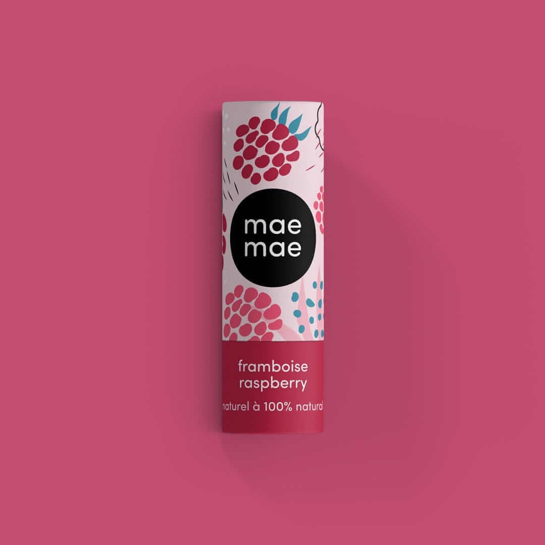 Love Local Products Lip Balm Raspberry Maemae Natural Lip Balm, made in Quebec