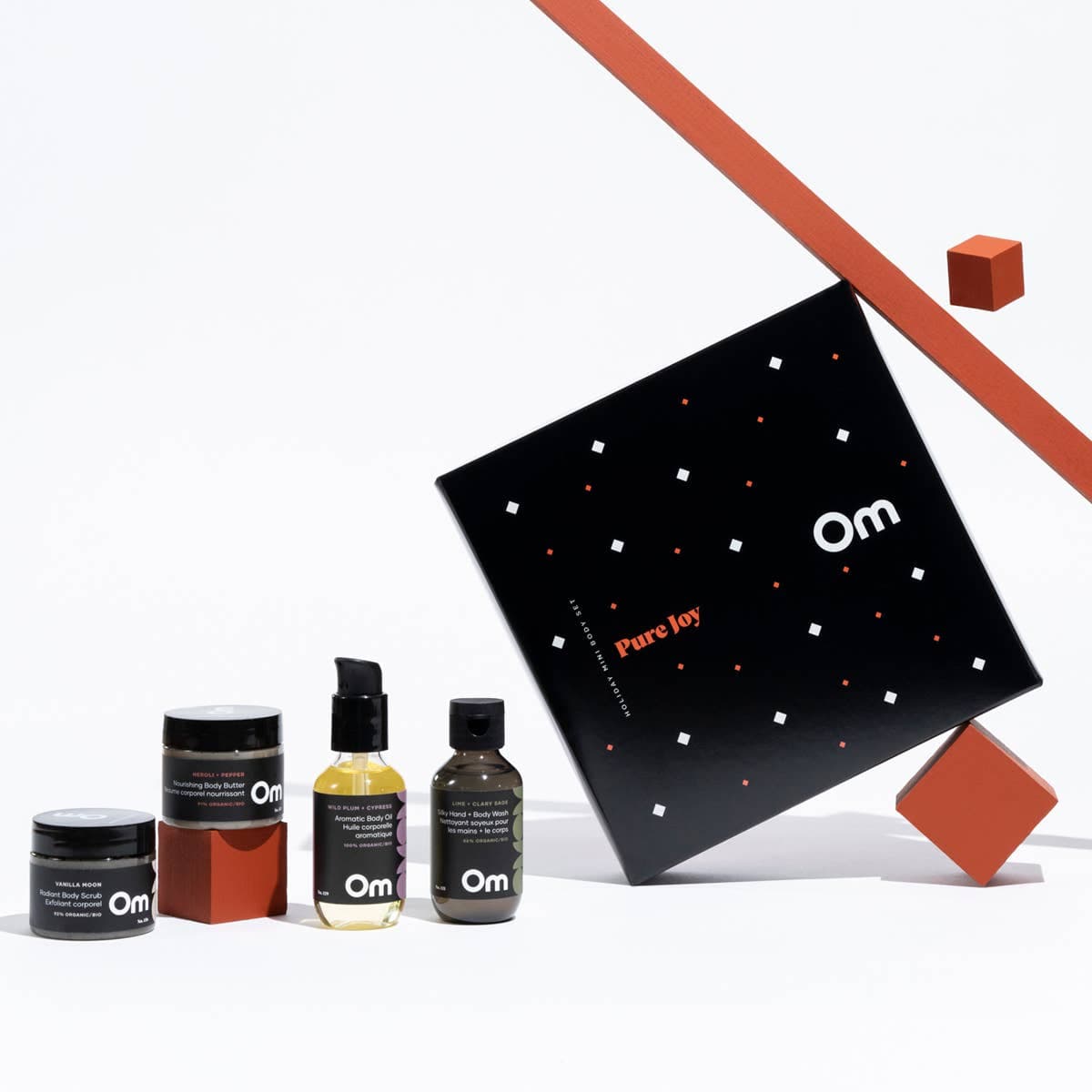 Om Organics Skincare Pure Joy : Holiday Mini Body Set