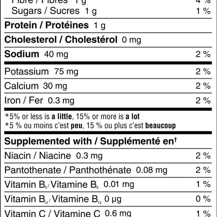 Supplemented Food Facts label with nutritional information and supplement details. Kootenay Woman Midnight Edition Elderberry Hot Chocolate pouch — sugar-free, 150g