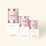 Rosebud and Maia skincare products on a white background