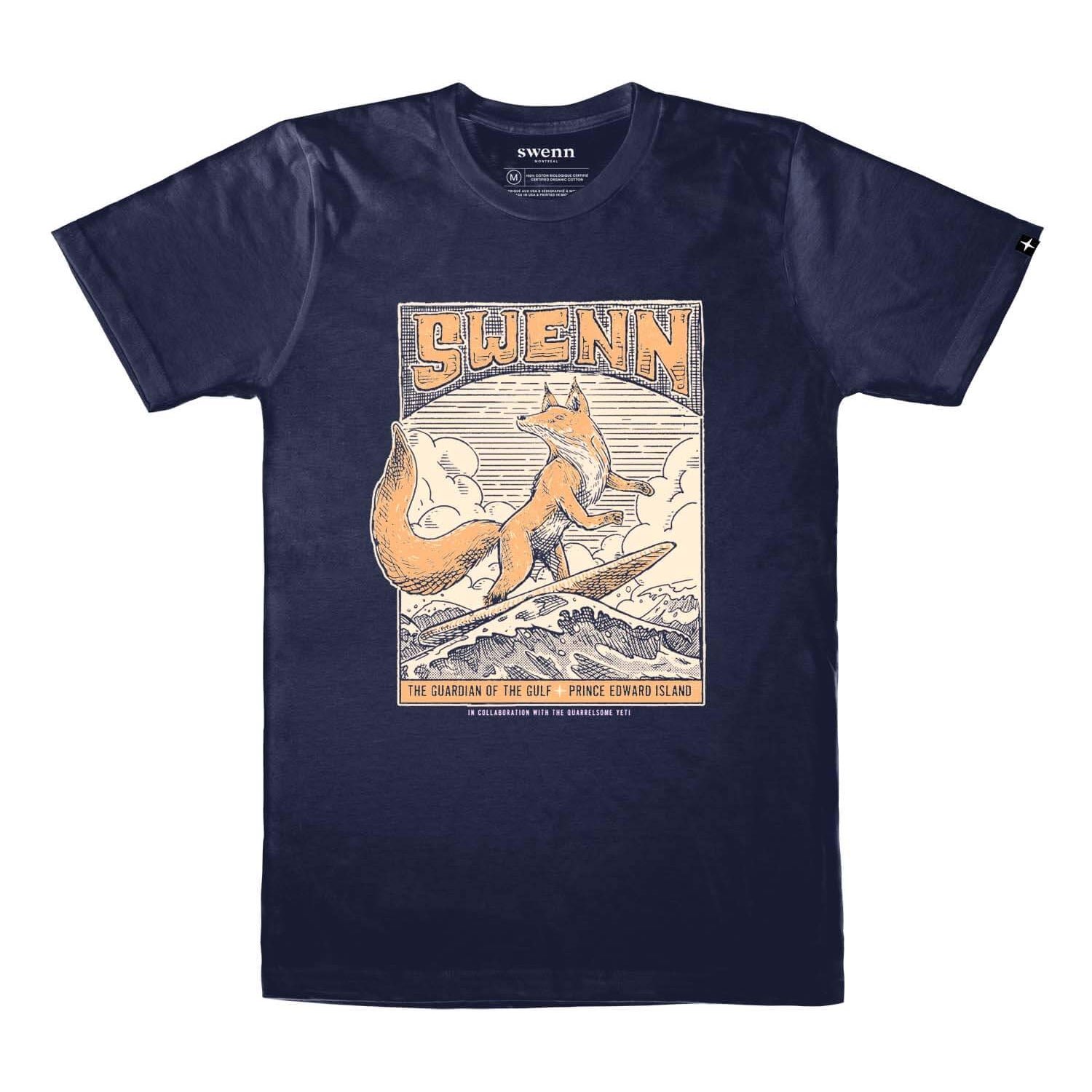 SWENN T-shirt SWENN, Surfing Fox Unisex T-shirts