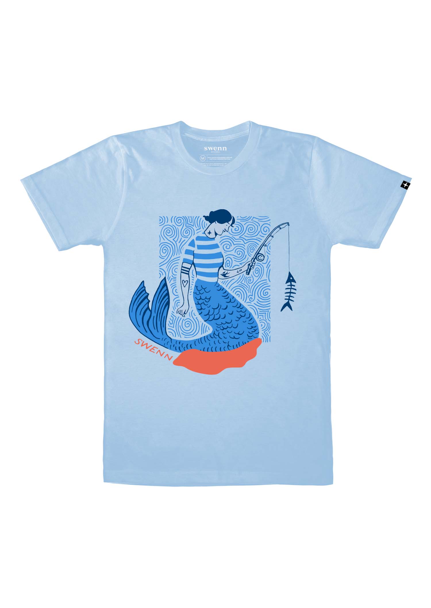SWENN T-shirt SWENN, The Fishing Mermaid Unisex T-shirts