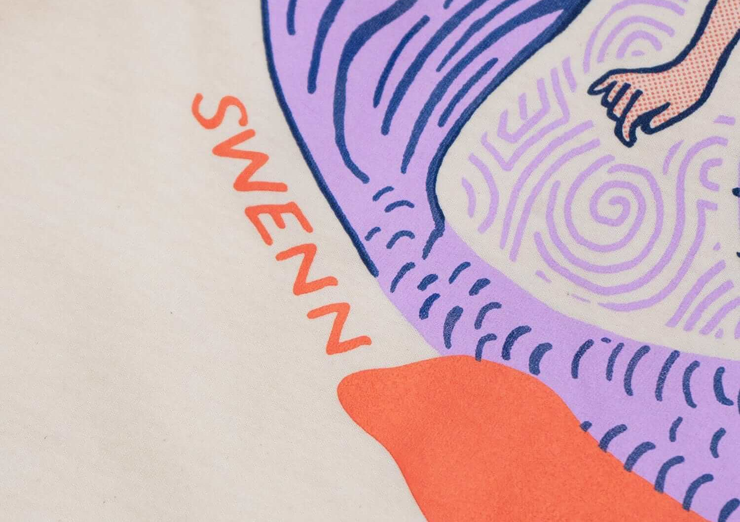 SWENN T-shirt SWENN, The Fishing Mermaid Unisex T-shirts