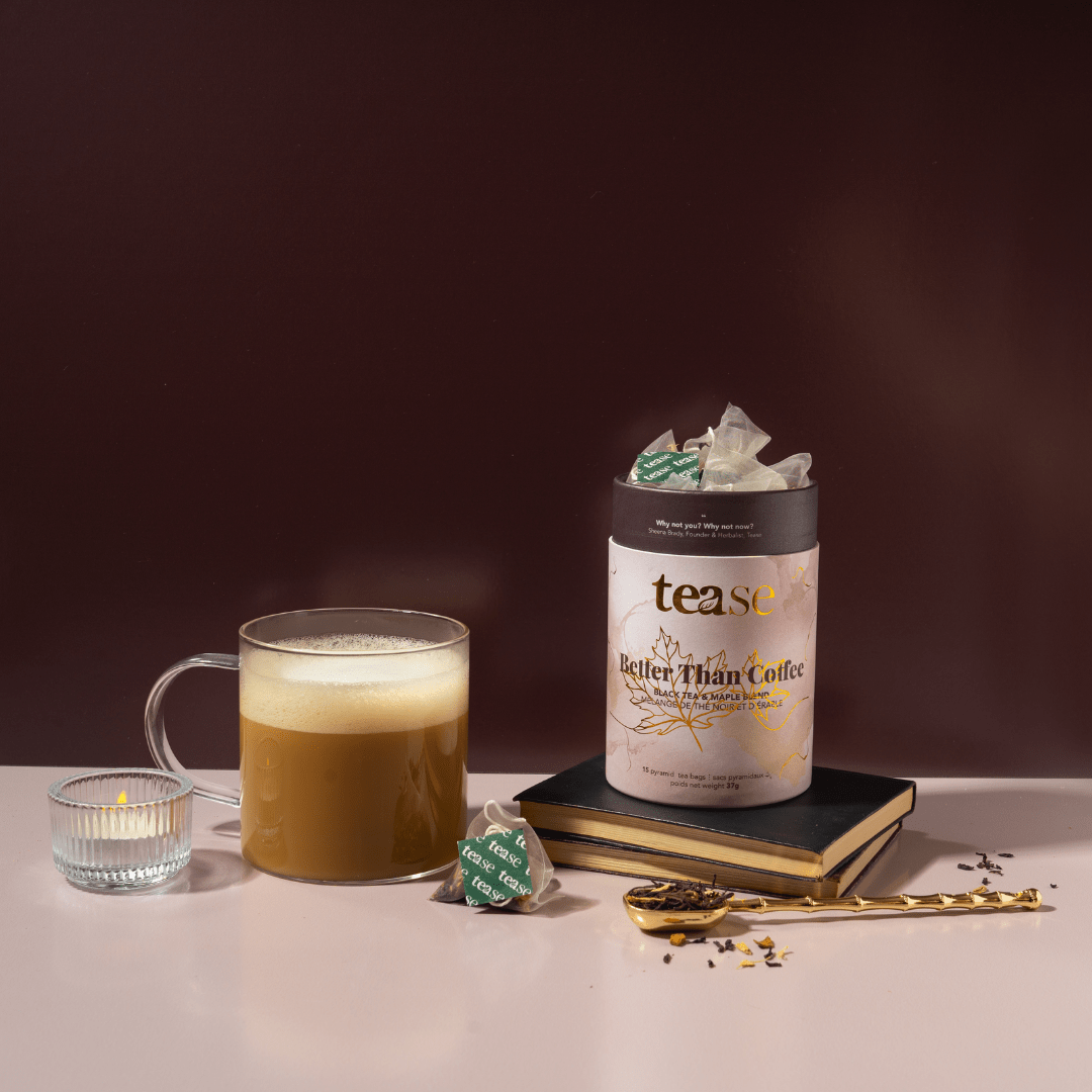 Energizing Black Tea Blend – Better Than Coffee | Tease Tea cup candle