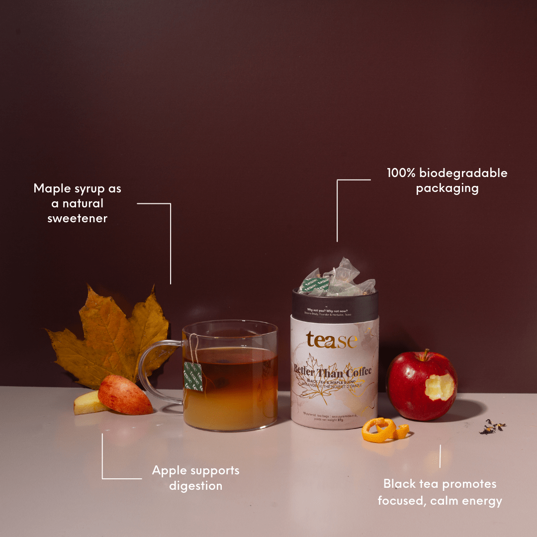 Energizing Black Tea Blend – Better Than Coffee | Tease Tea bags