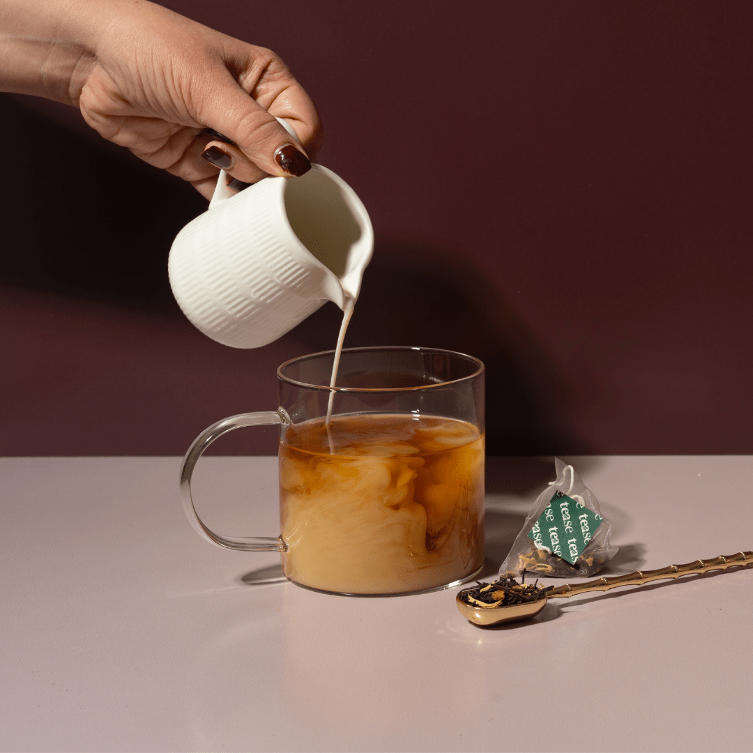 Energizing Black Tea Blend – Better Than Coffee | Tease Tea pouring