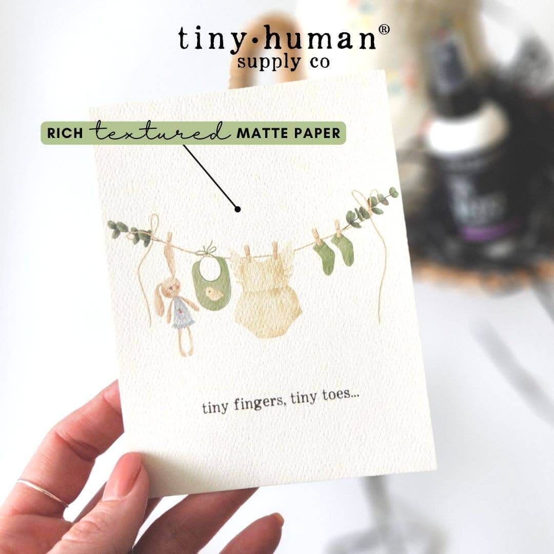 Tiny Human Supply Co. Baby Birth & Baby Shower Cards Over the Moon