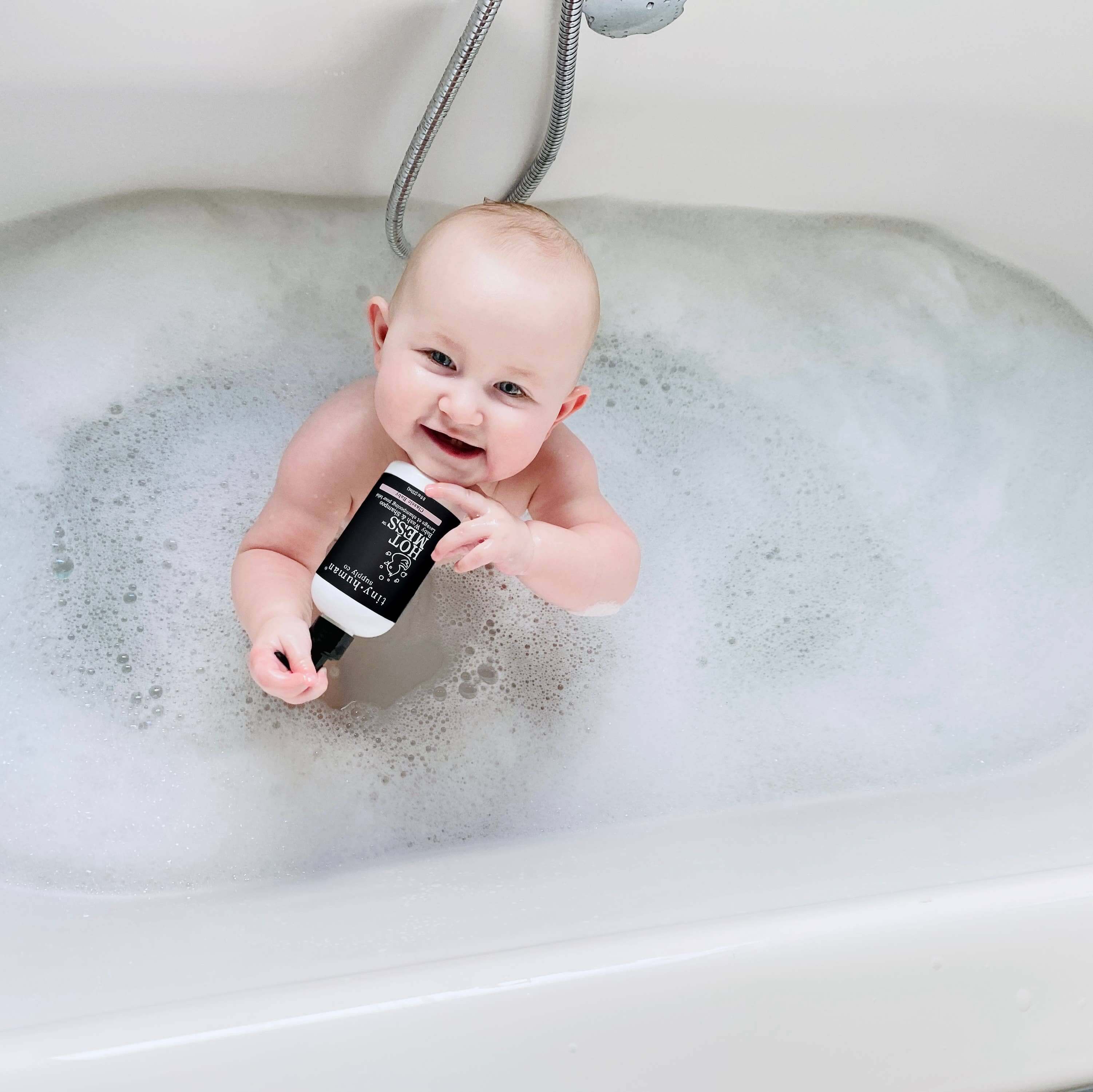 Tiny Human Supply Co. Hot Mess™  Shampoo and Baby Wash 8oz: Fragrance Free
