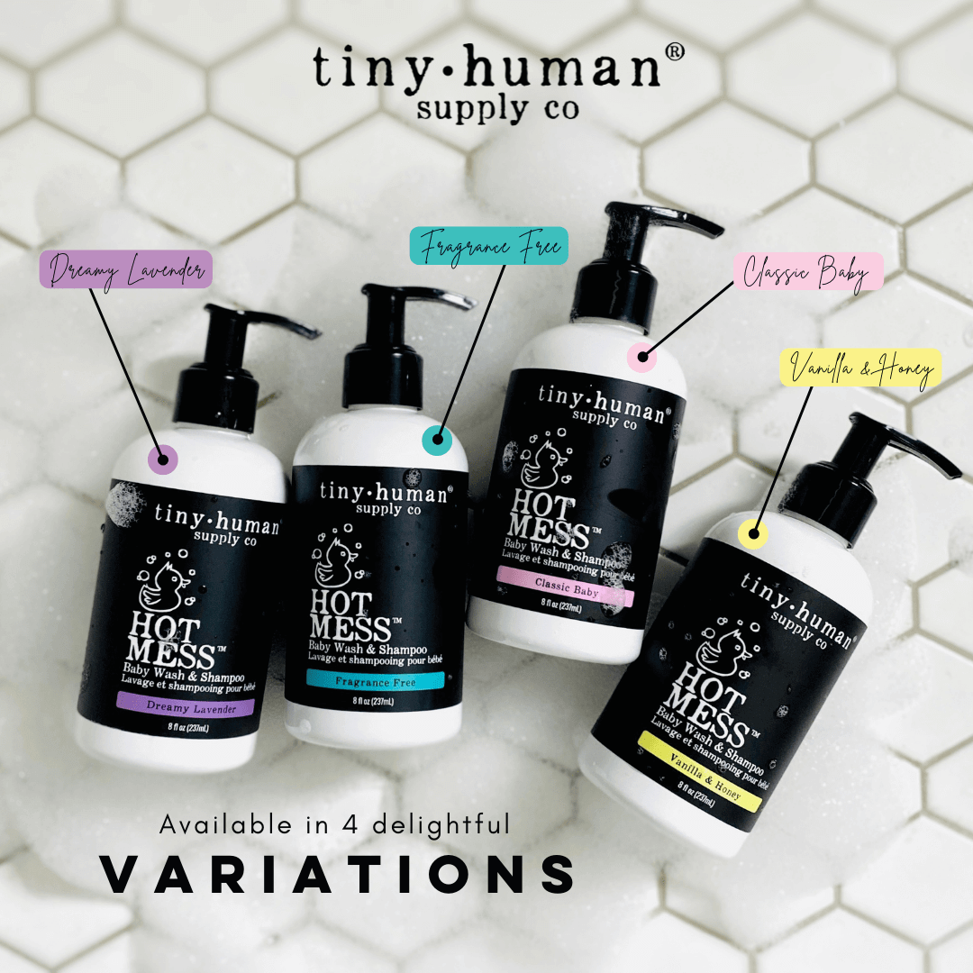 Tiny Human Supply Co. Hot Mess™  Shampoo and Baby Wash 8oz: Fragrance Free