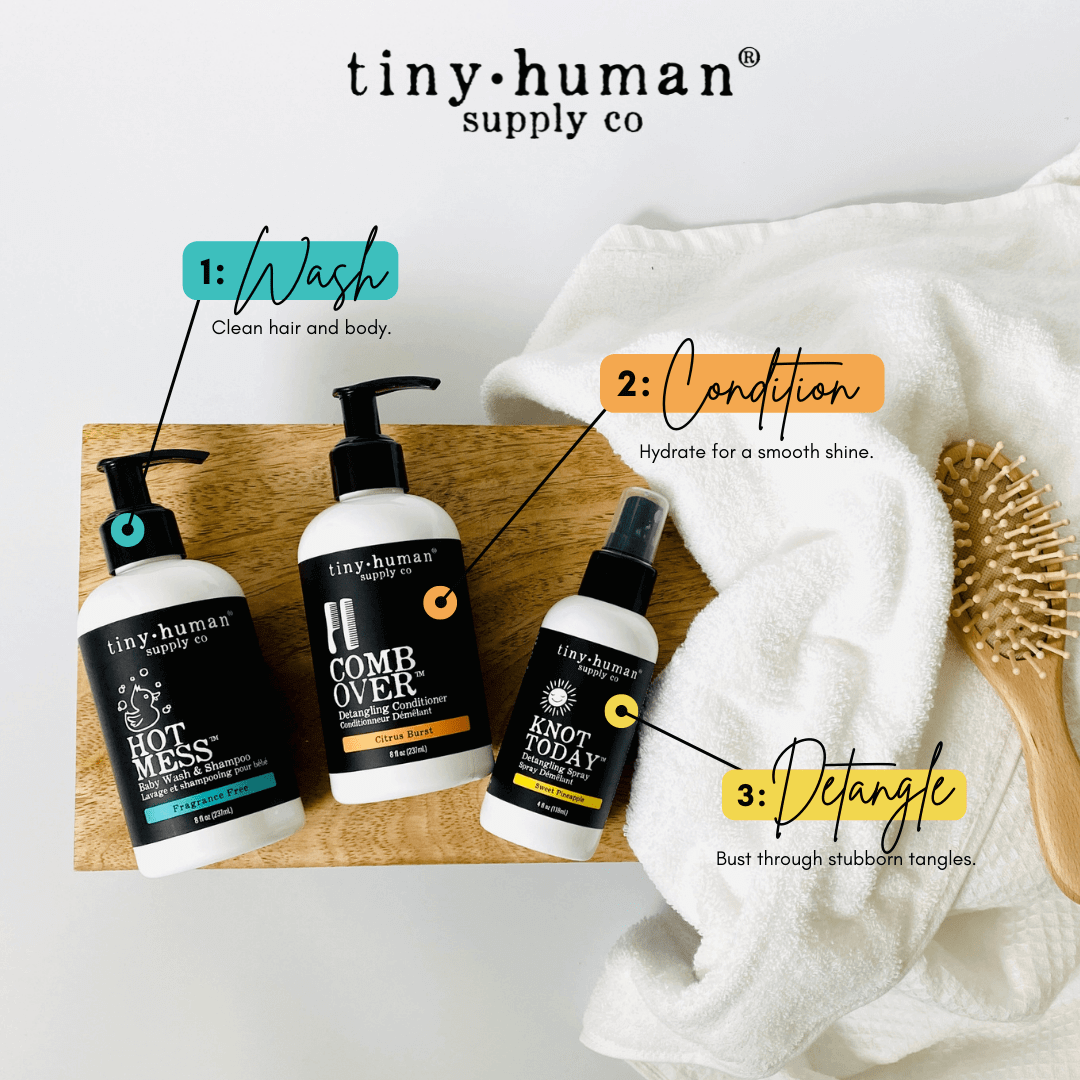 Tiny Human Supply Co. Hot Mess™  Shampoo and Baby Wash 8oz: Fragrance Free