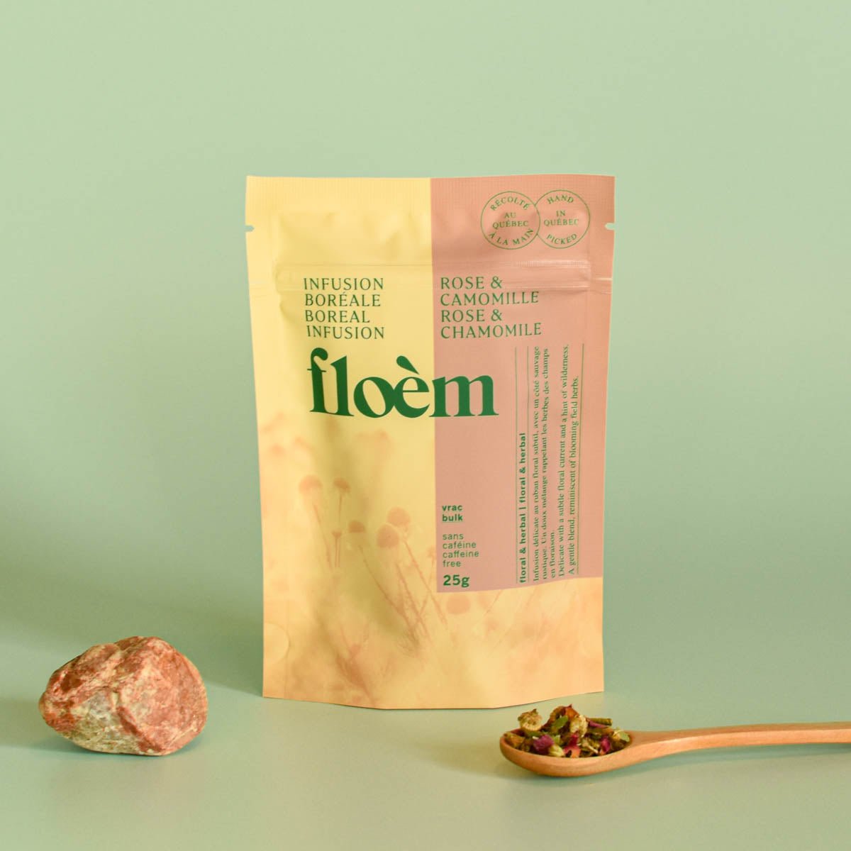 Rose & Chamomile Loose Herbal Tea | Floèm 