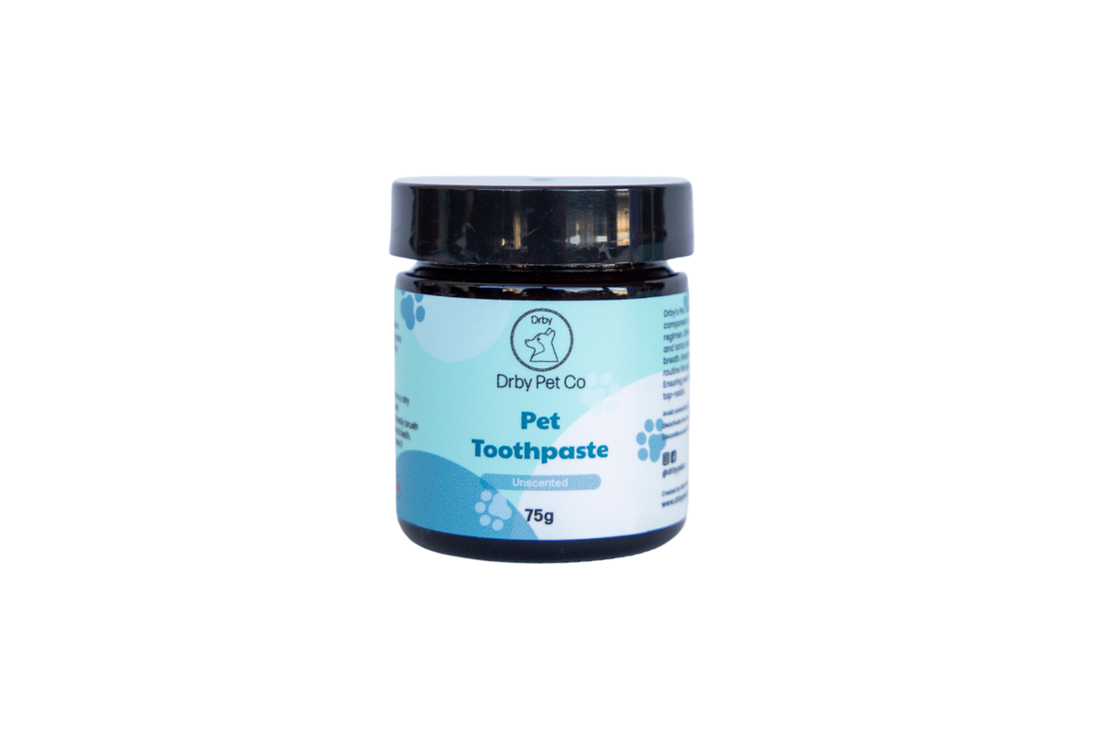 Drby Pet Co natural dog toothpaste 75g front