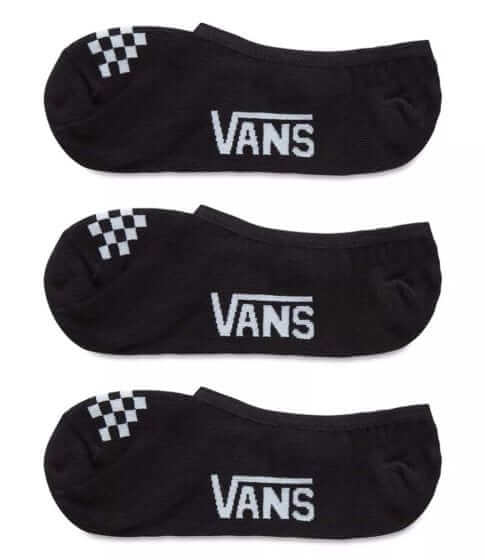 VANS Apparel & Accessories Classic Black/White Adult Women Size 6.5-10 VANS "Off The Wall", 3 Pack Sock