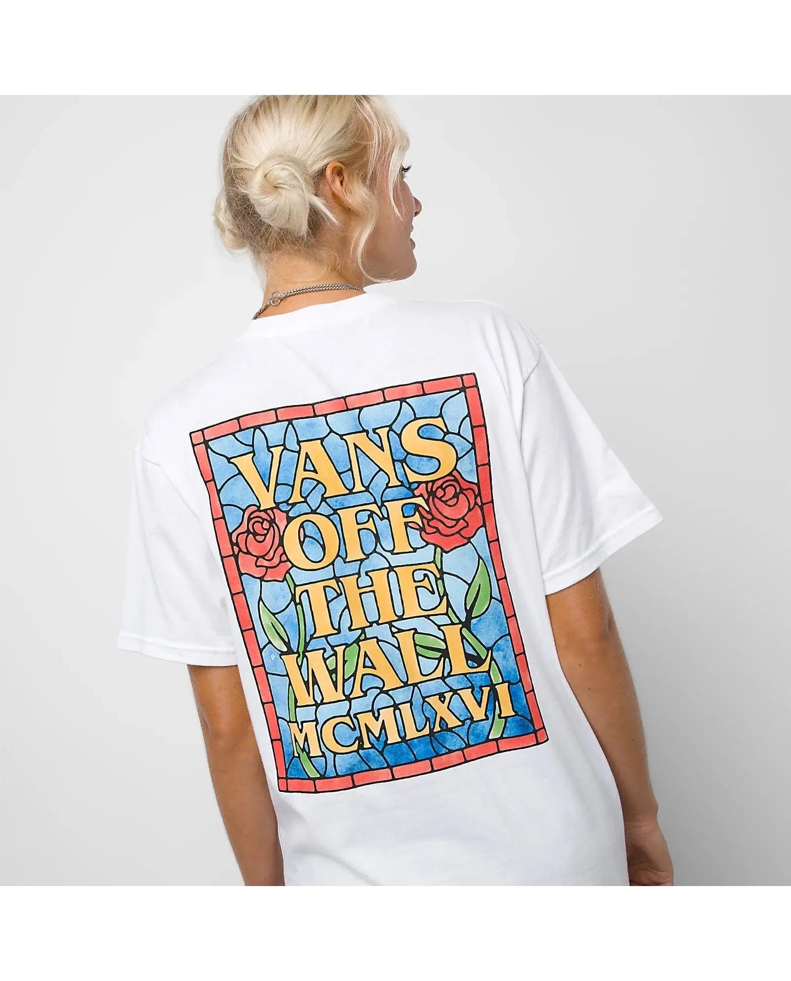 VANS Apparel & Accessories Large Vans Off The Wall Stain Glass T-Shirt