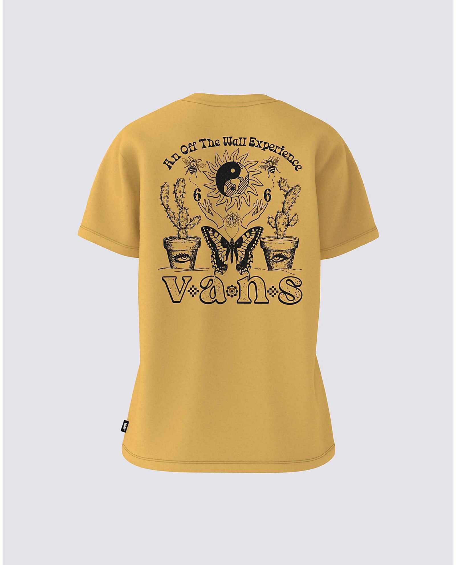 VANS Apparel & Accessories Small Vans Off the Wall, Other Worldly Experience T-shirt, Yellow