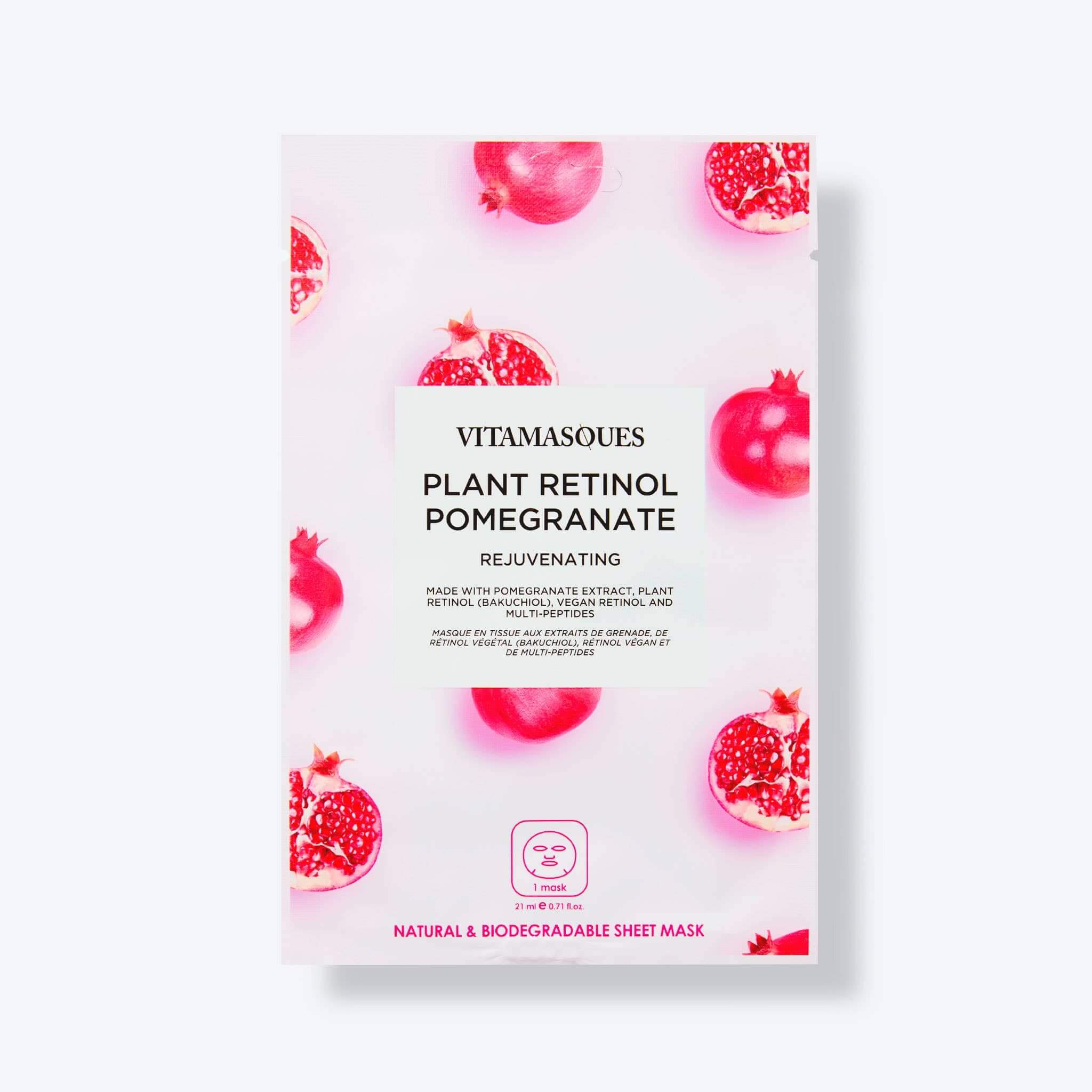 Vitamasques Retinol Pomegranate Face Sheet Mask