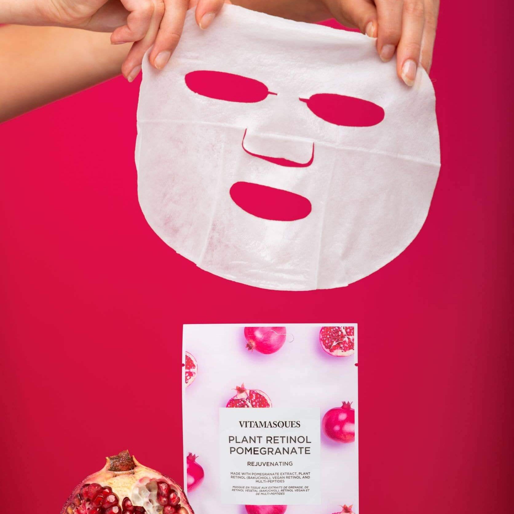 Vitamasques Retinol Pomegranate Face Sheet Mask