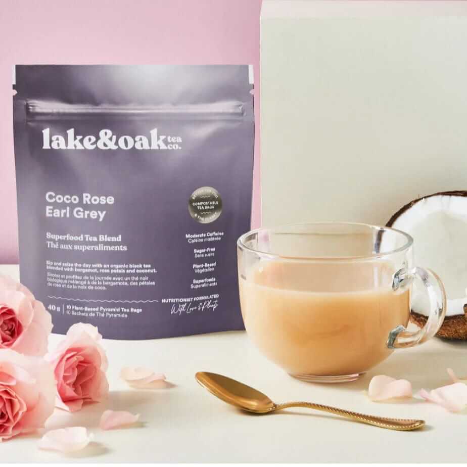 Lake & Oak Teas Teas Gut Love 10 Tea Bags Lake & Oak, Coco Rose Earl Grey, Ontario