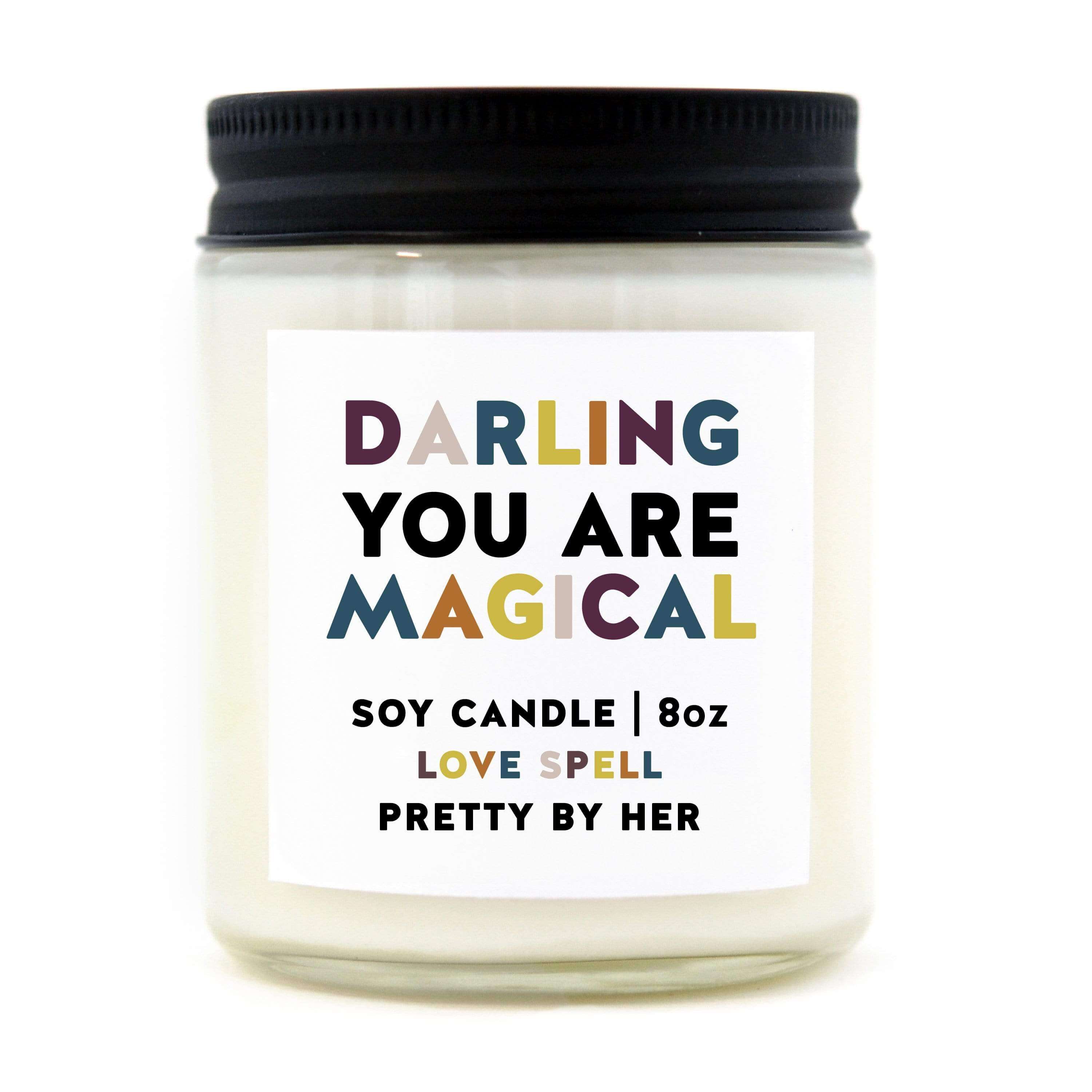 PRETTY BY HER Candles PRETTY BY HER, Darling You Are Magical, Soy Candle, made in Canada