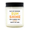 PRETTY BY HER Candles Pretty By Her, Ray of Fucking Sunshine, Soy Candle, made in Canada