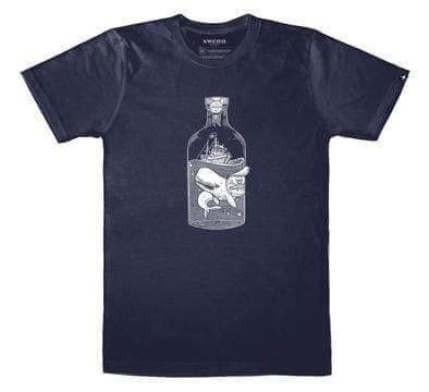 SWENN Shirts & Tops SWENN, Whale, Navy (unisex) T-shirt