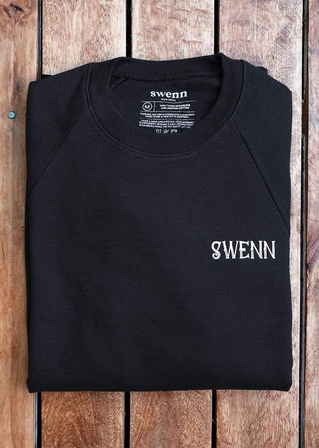 SWENN Sweatshirt SWENN, Sweatshirt Mermaid (Unisex/Black), Organic Cotton