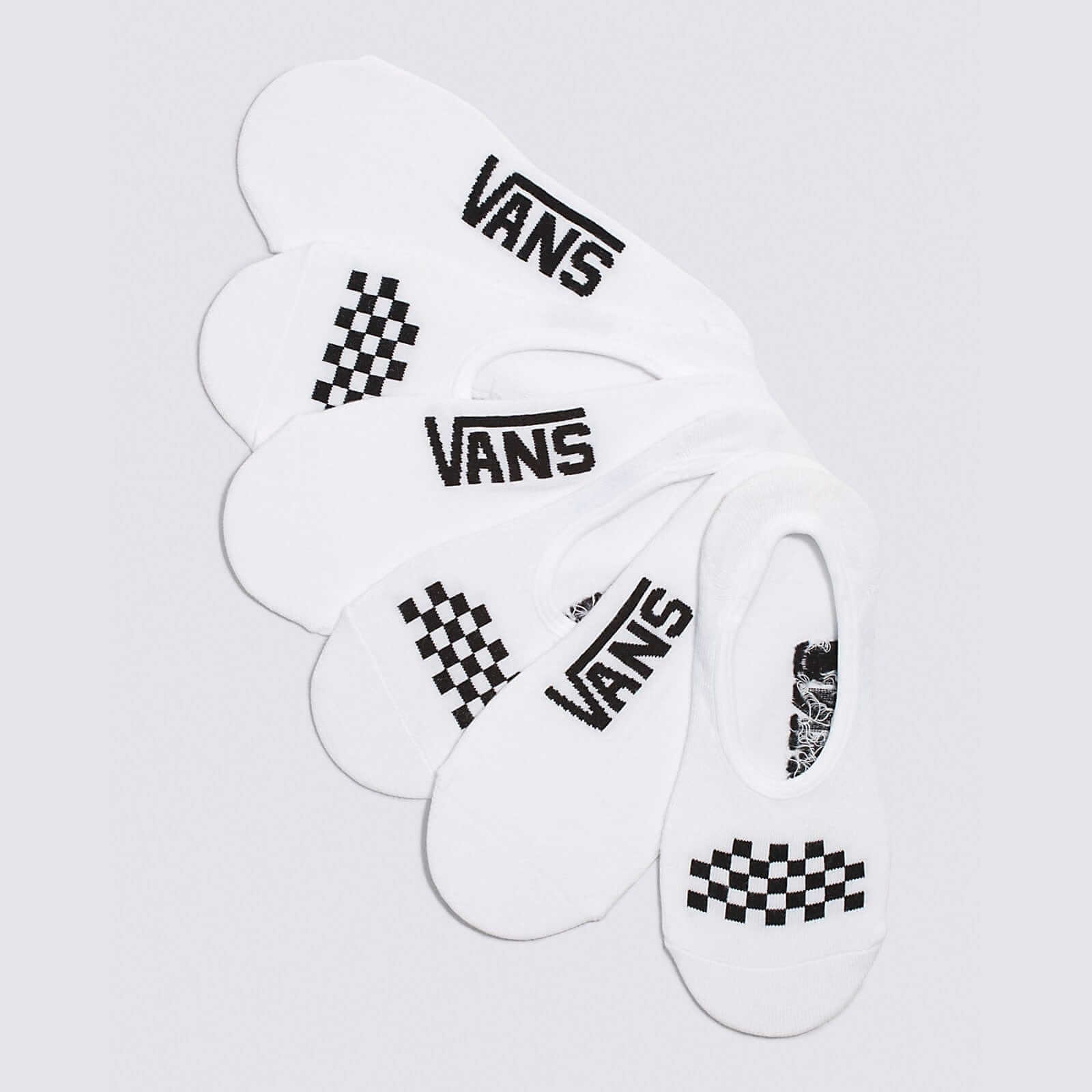 VANS Apparel & Accessories Classic White/Black VANS "Off The Wall", 3 Pack Sock
