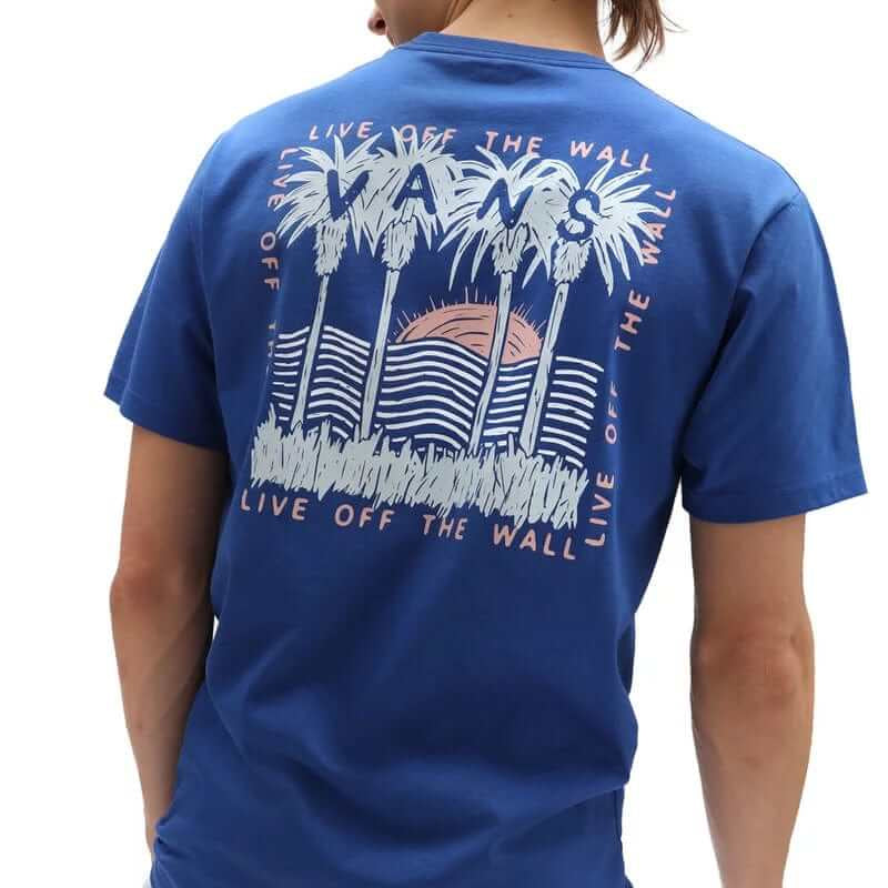 VANS Apparel & Accessories Large VANS "Off The Wall", 66 Palms T-Shirt, Blue