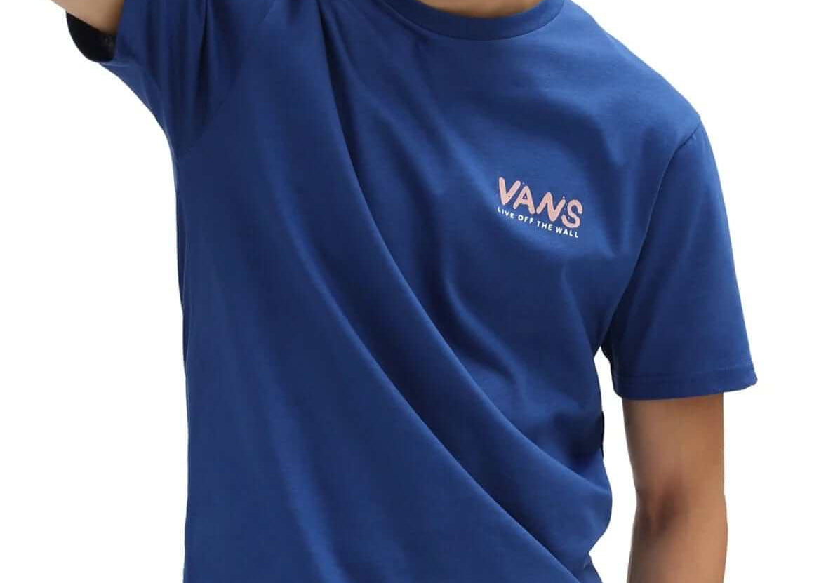 VANS Apparel & Accessories VANS "Off The Wall", 66 Palms T-Shirt, Blue